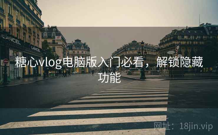 糖心vlog电脑版入门必看，解锁隐藏功能